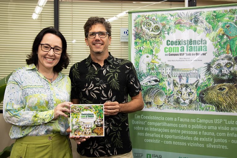 Lançamento do livro Coexistencia com a fauna no campus USP Luiz