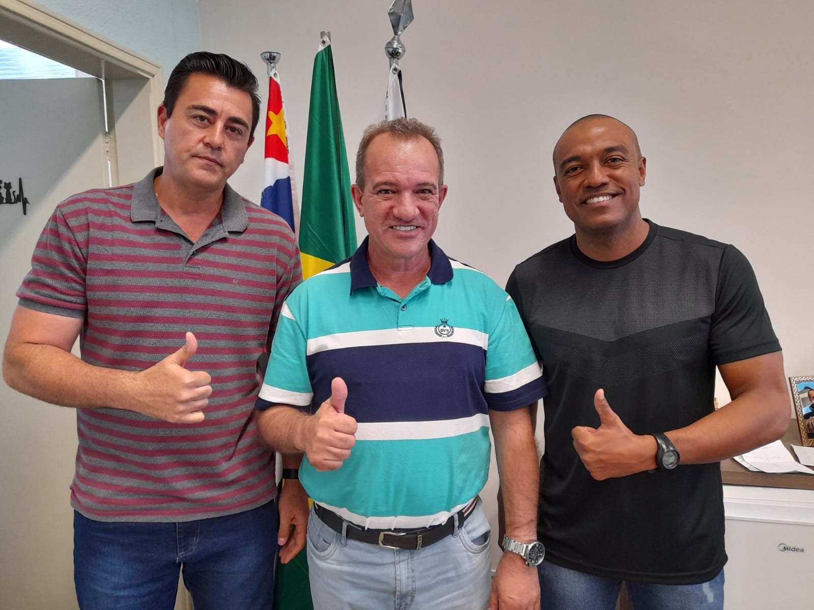 Anúncio Renan novo secretário de Esportes PMNO 2023-04-24 (4) Zé Henrique + Leitinho + Renan