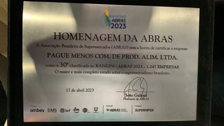 Placa Homenagem ABRAS