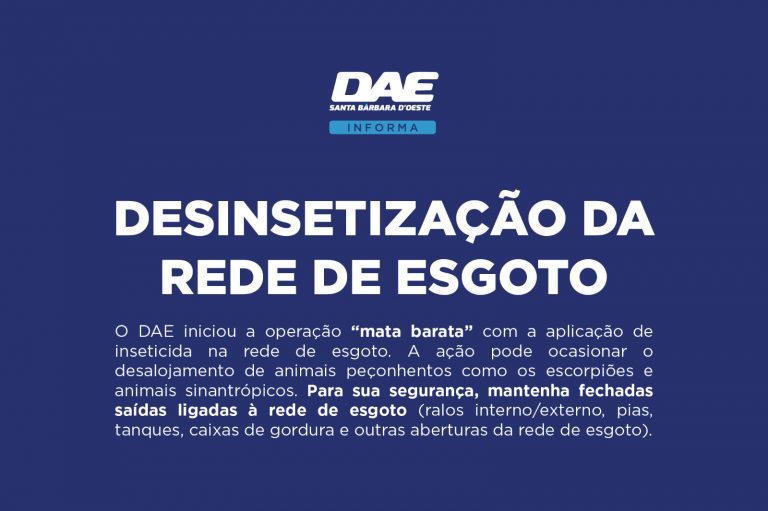 Desinsetização maio 2023