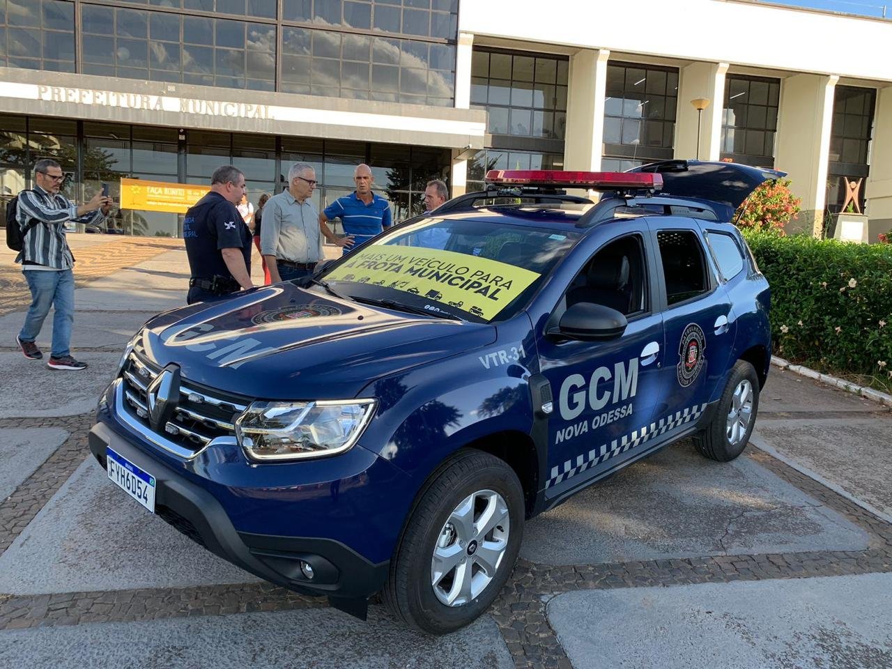 Prefeitura de Nova Odessa reequipa GCM, instala câmeras em 100% das escolas e viabiliza Delegacia 1 Nova viatura GCM PMNO Patrulha Maria da Penha 2023-05-17 (5)