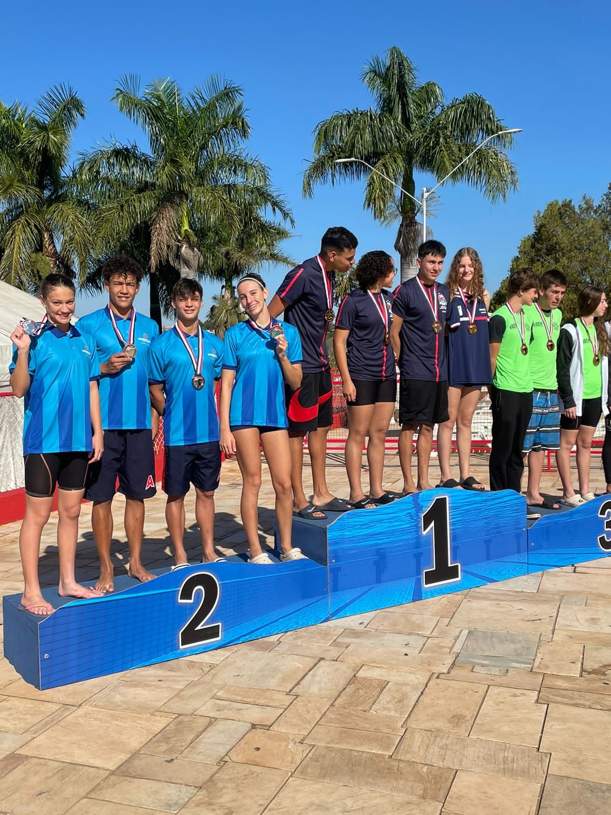 2º lugar nos 4x50 metros medley misto