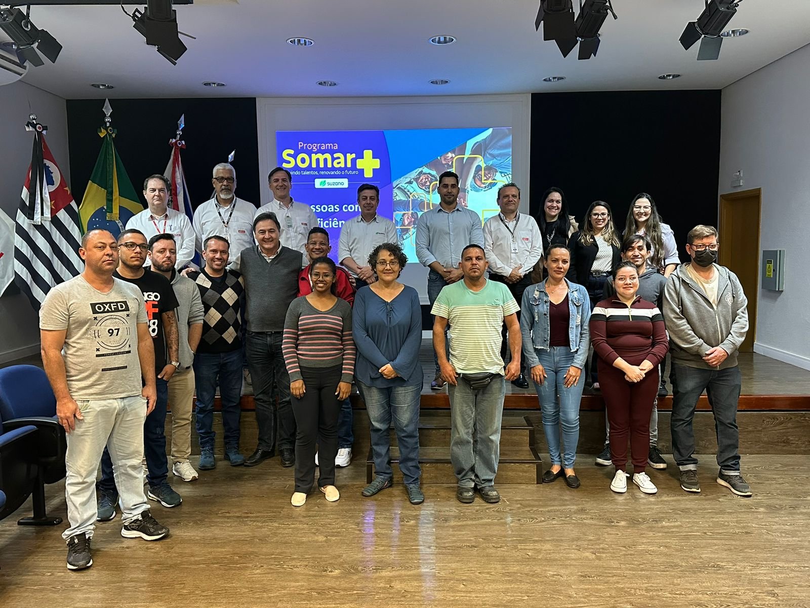 Somar PcD Americana - Participantes e representantes da Suzano e do Senai