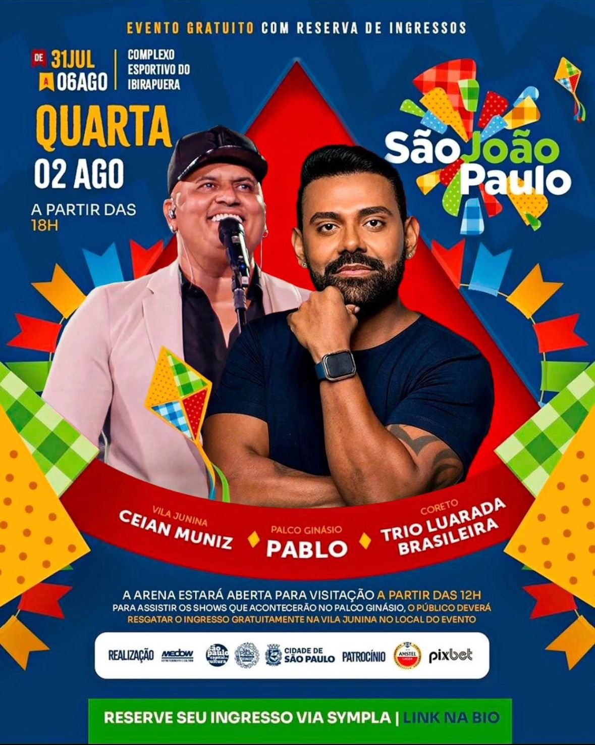 “São João Paulo”: Ceian Muniz se apresenta em evento gratuito no Ibirapuera junto com o cantor Pablo 1 Ceian Muniz (2)