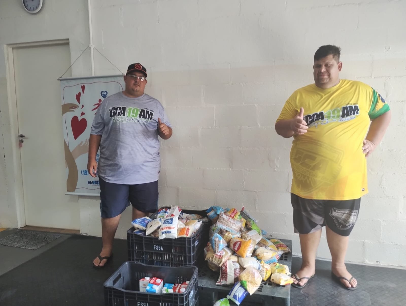 Fundo Social recebe doação de 131 quilos de alimentos do Conexão Americana 1 Fundo Social recebe doações de alimentos do Grupo Conexão Americana