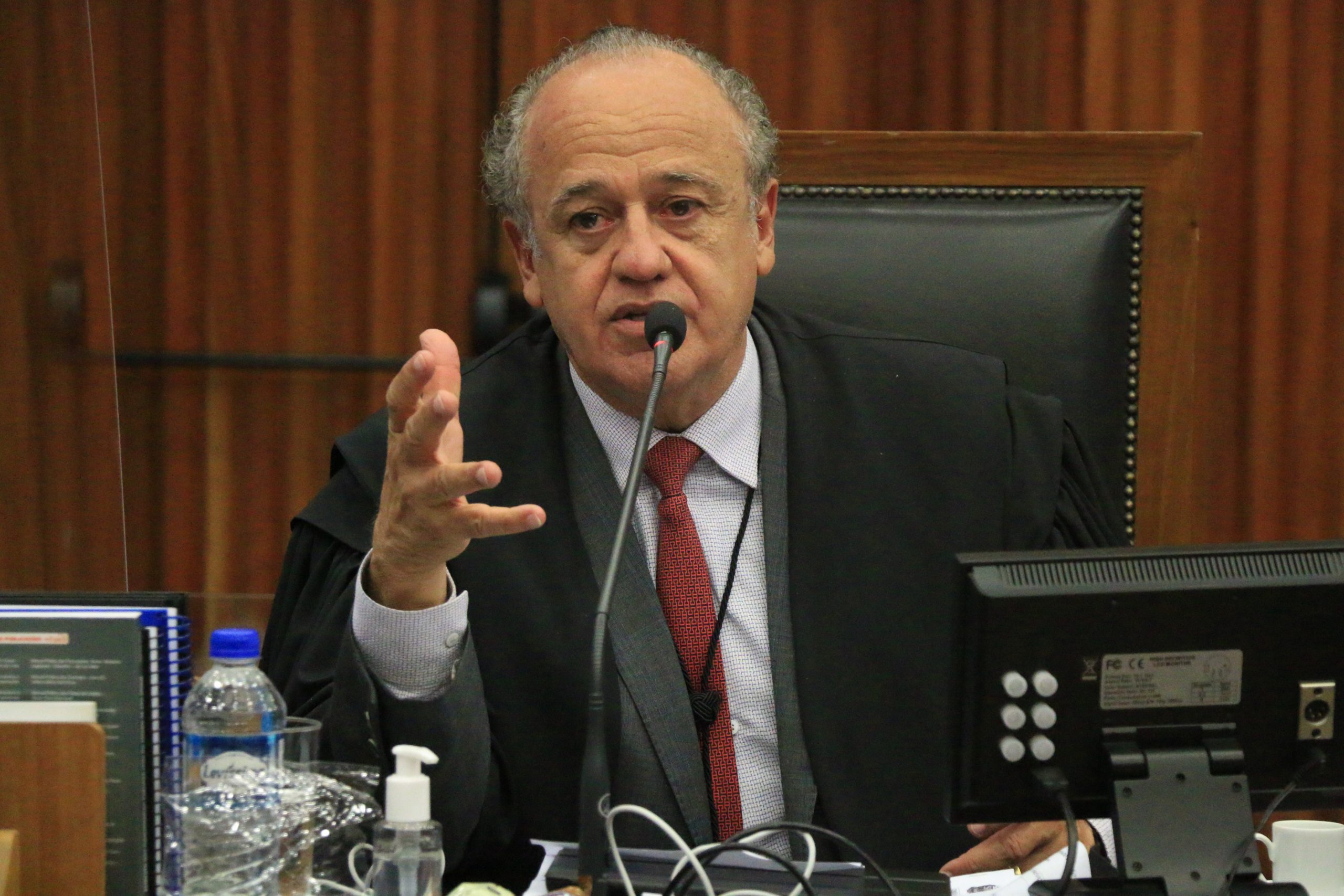 Conselheiro Dimas Ramalho durante Sessão no Plenário do TCESP - 08-Dezembro-2021