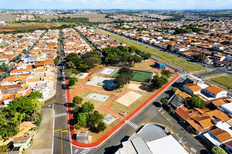 Praça Dante Furlan - Aérea