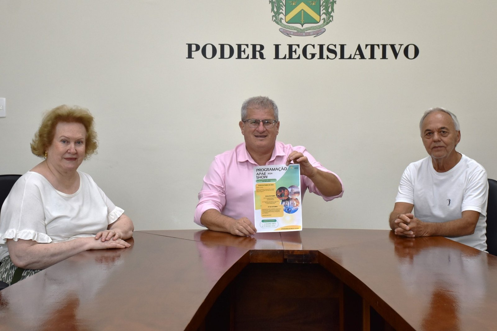 Presidente da Câmara Paulo Monaro recebe dirigentes da APAE e apoia divulgação do "APAE Show 2024" 1 APAE show