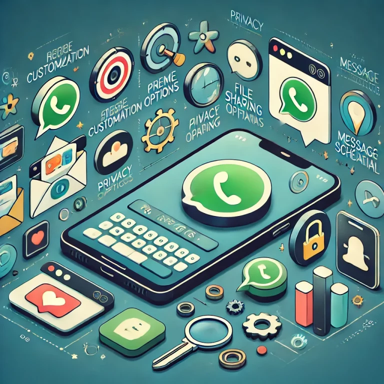 Imagem destacada do artigo sobre as funcionalidades que diferenciam mensageiros alternativos do WhatsApp oficial, incluindo personalização de temas, opções de privacidade, envio de arquivos e agendamento de mensagens.