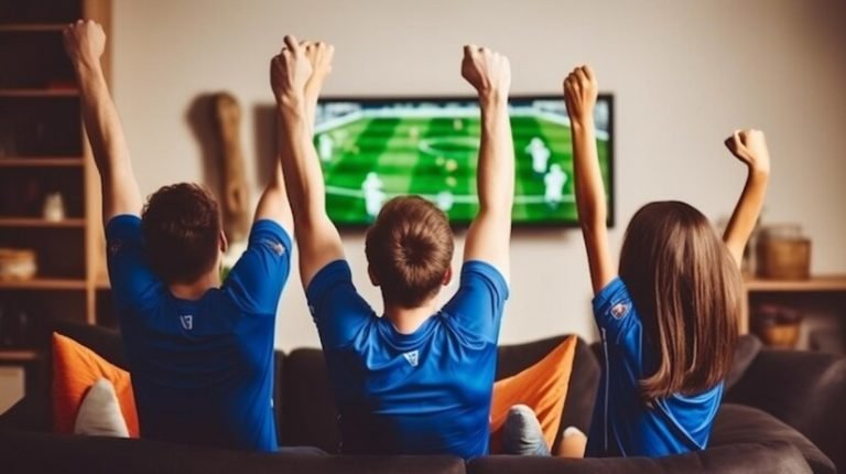 three-people-blue-jerseys-watch-soccer-game-tv_771703-5647