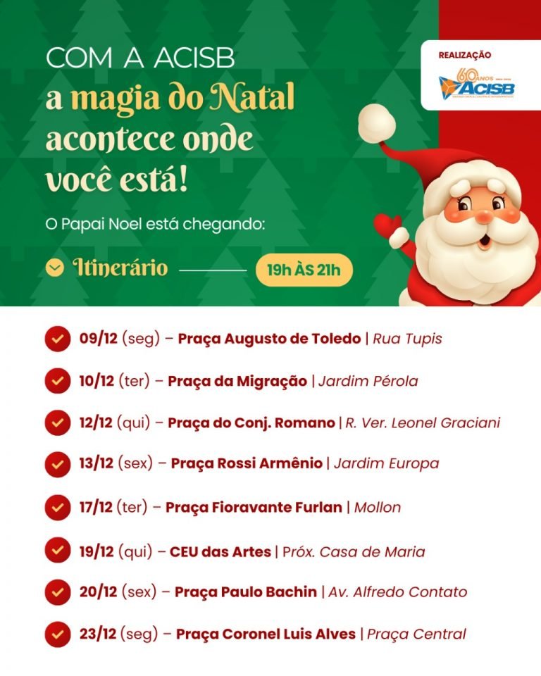 Papai Noel da ACISB