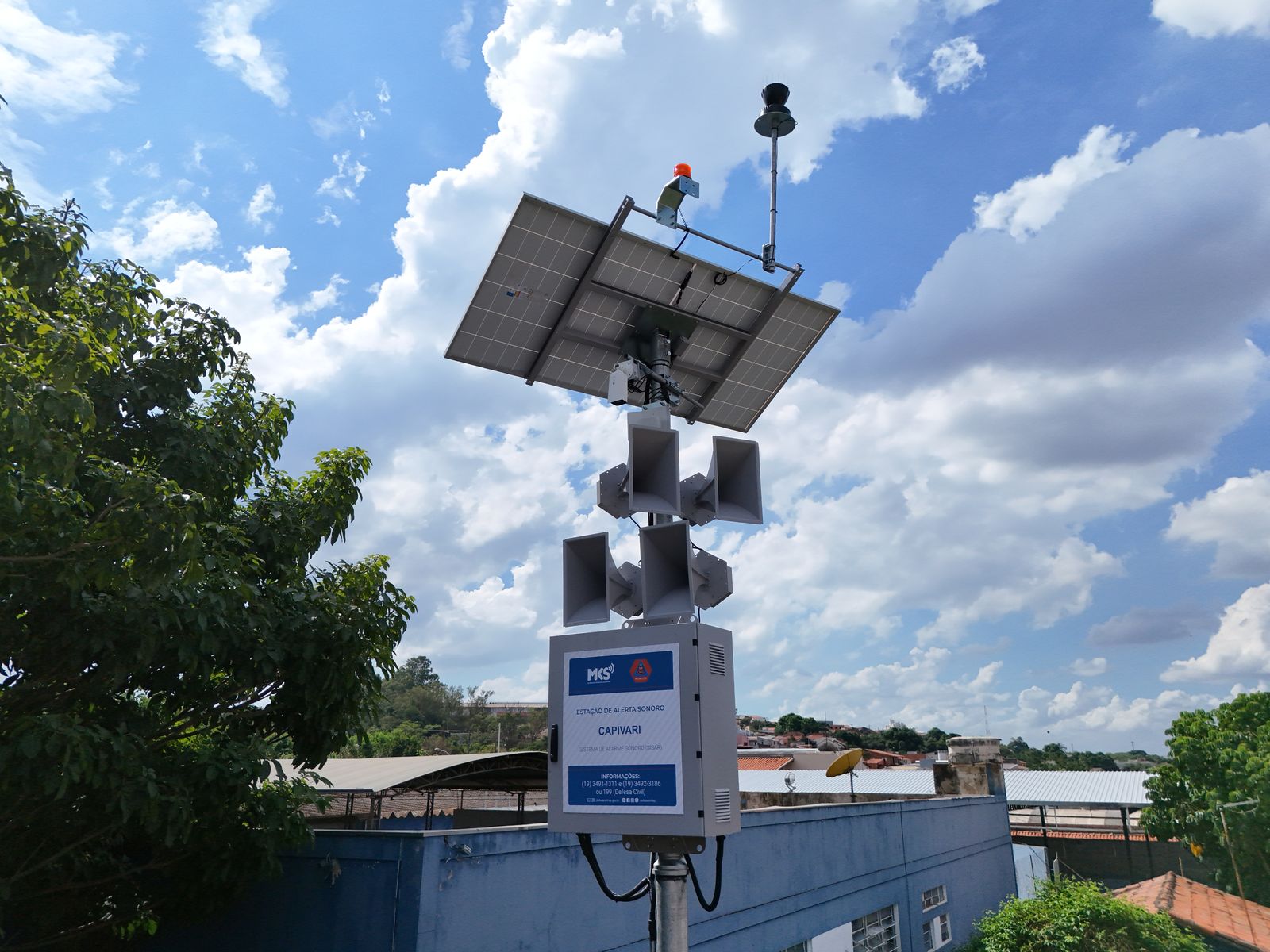 sirene de alerta para desastres naturais