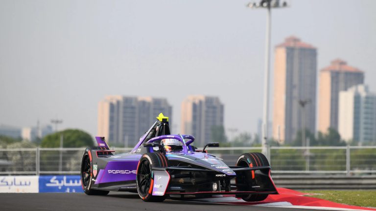 Fórmula E/Divulgação Porsche de Da Costa no Circuito Internacional de Xangai