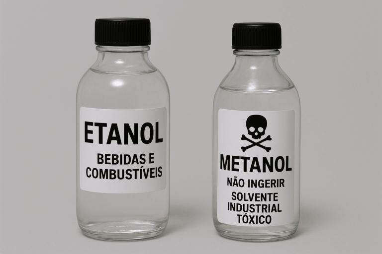 metanol e etanol = imagem chat gpt