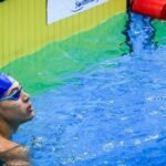 Arthur Xavier é prata nos 100m costas em competição em