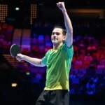 Calderano derrota francês e fica a 2 vitórias do bi