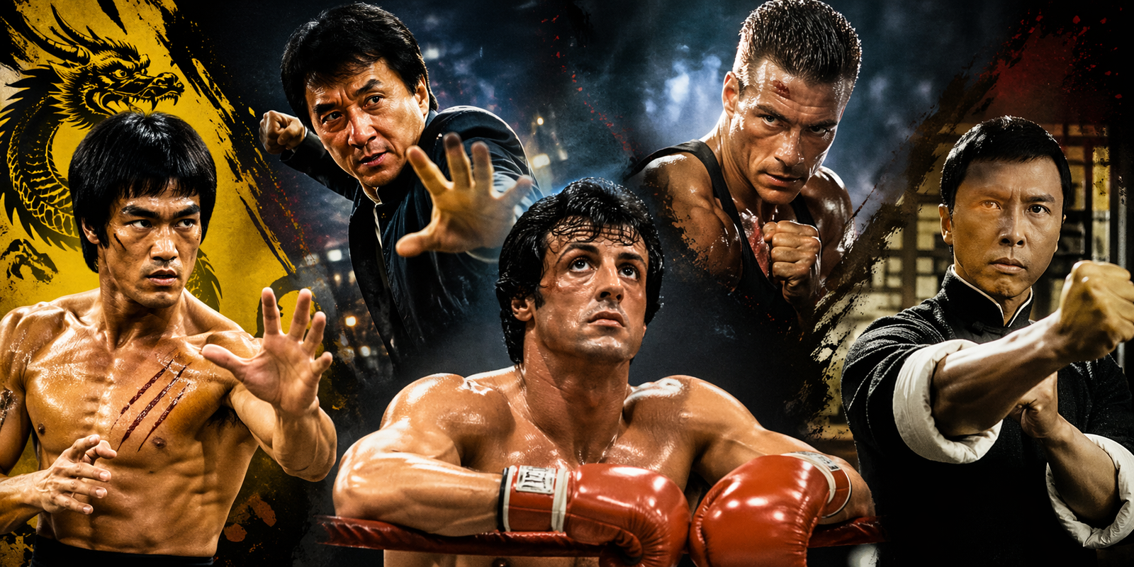 De Bruce Lee a Rocky Balboa, ícones das telas seguem influenciando quem busca disciplina, superação e prática esportiva