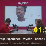 Imagem: Jamily Oliveira, do Unimetrocamp Wyden, apresenta projeto no Startup Experience 2026. Crédito: Arquivo Pessoal