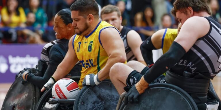 Brasil fecha Mundial de Rúgbi em cadeira de rodas na