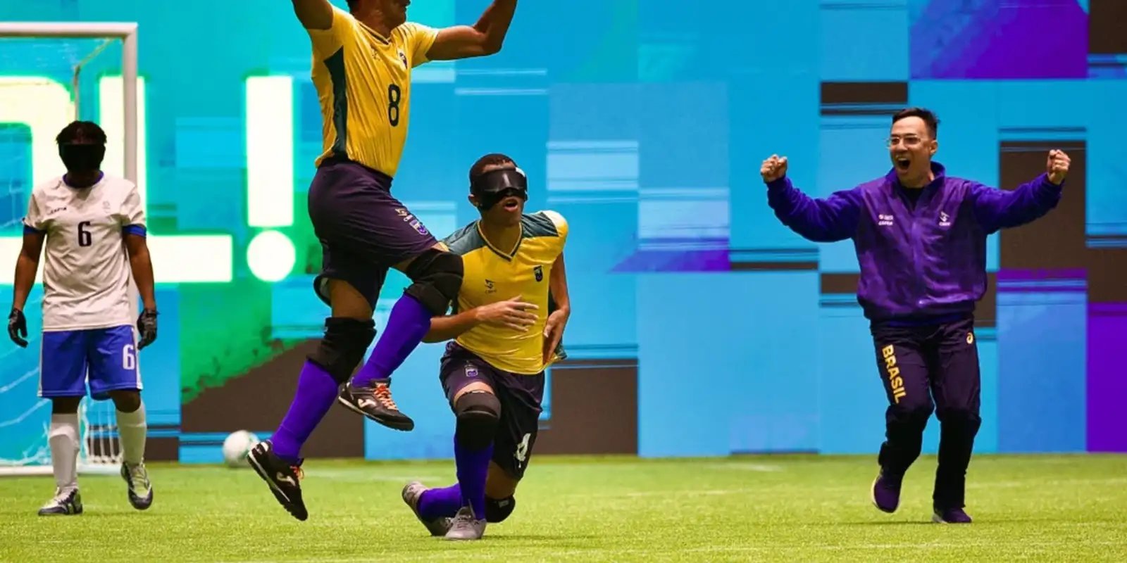 Brasil é hepatcampeão da Copa América de futebol de cegos