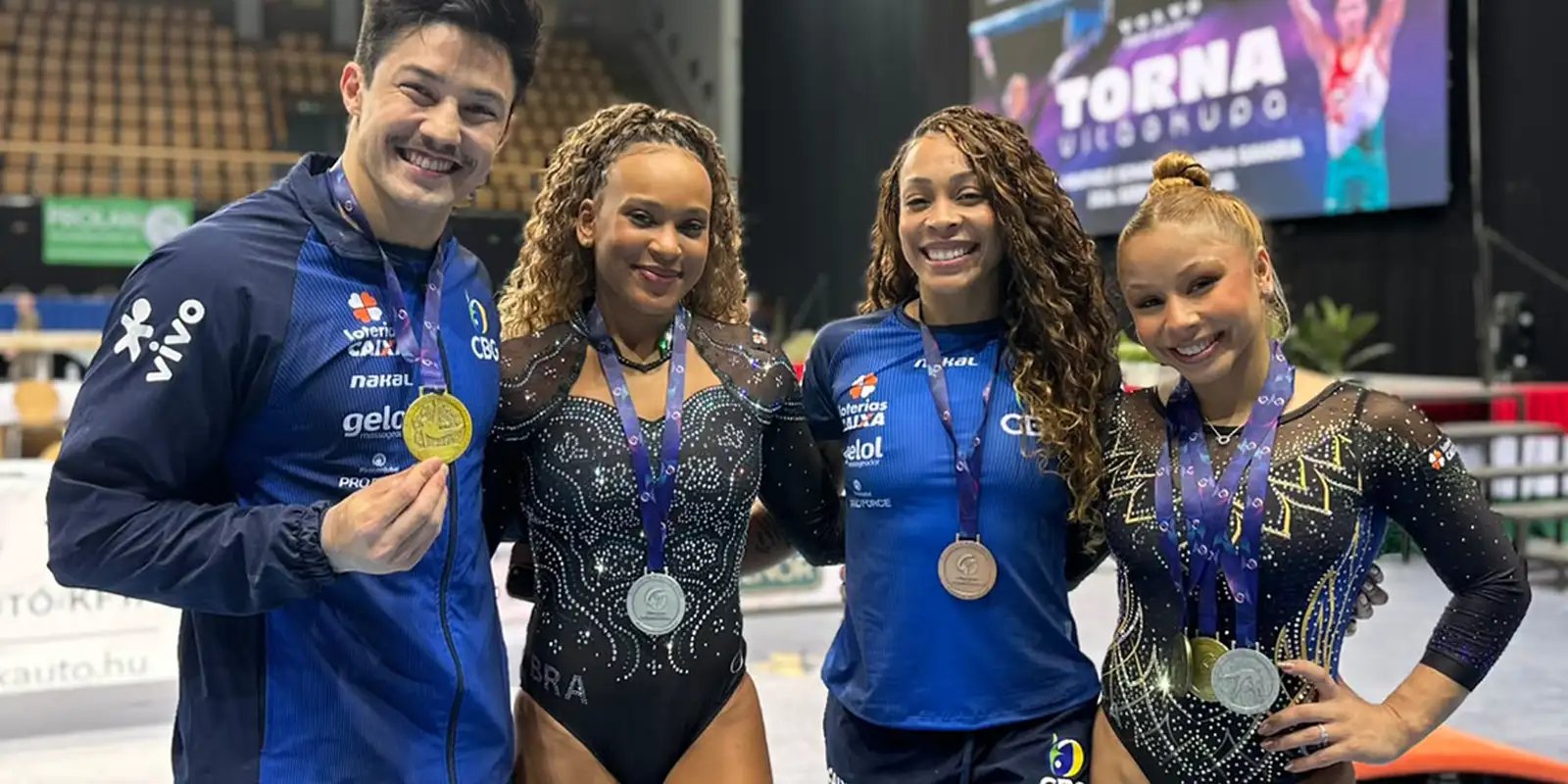 Brasil fecha Copa do Mundo de ginástica com mais cinco