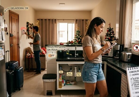 Checklist para deixar a casa pronta antes de viajar nas férias de fim de ano