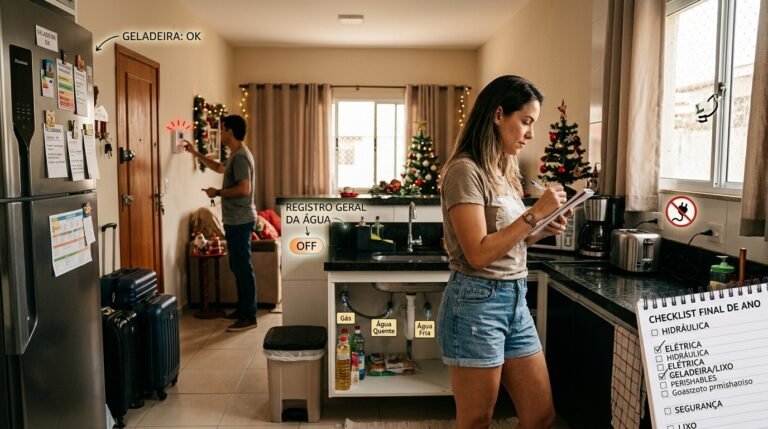 Checklist para deixar a casa pronta antes de viajar nas férias de fim de ano