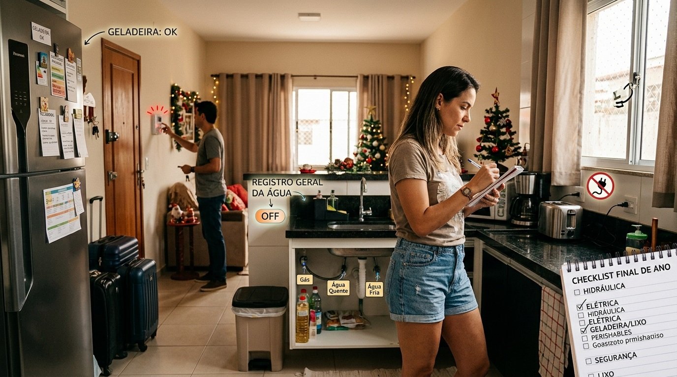 Checklist para deixar a casa pronta antes de viajar nas férias de fim de ano