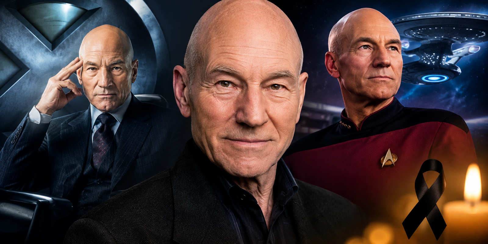 Retrato Tributo de Patrick Stewart