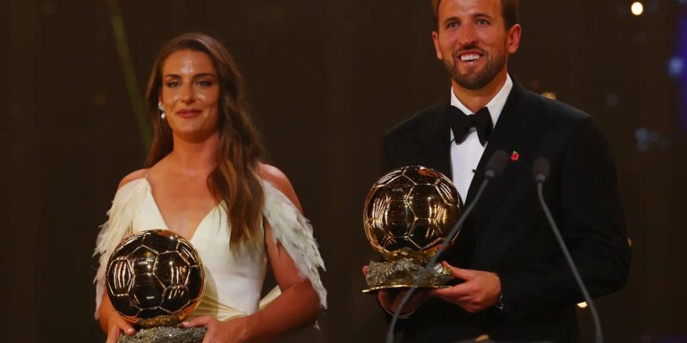 Harry Kane e Alexia Putellas conquistam o prêmio da Bola